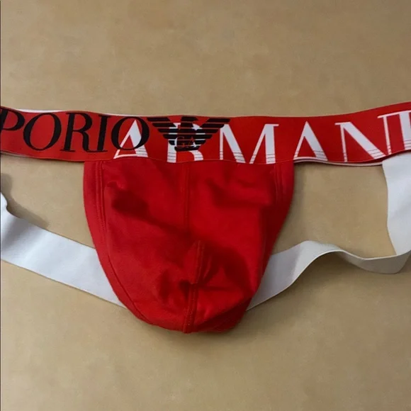Emporio Armani Bold Red Men's Jockstrap M - Picture 5 of 8